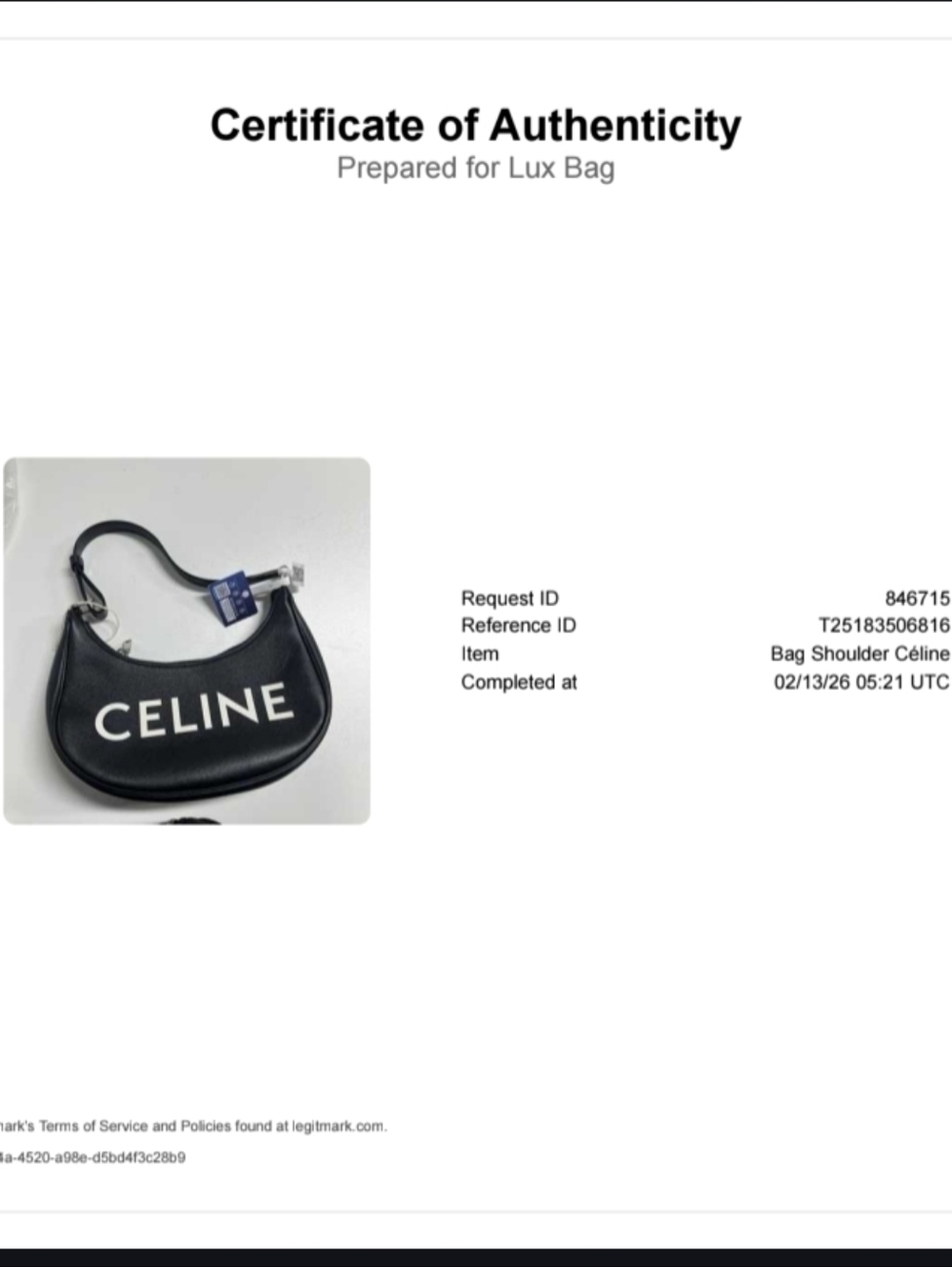 AUTHENTIC Celine Ava Bag in Smooth Calfskin - Black with White Logo - Picture 12 of 12